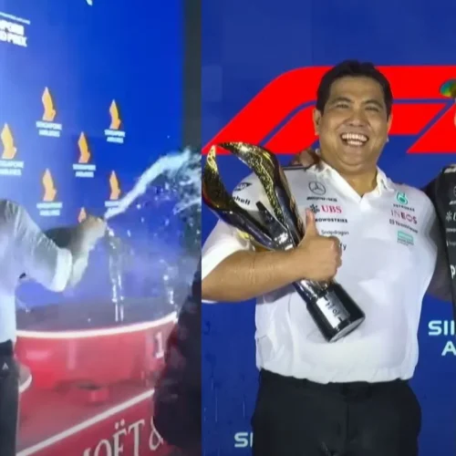 Petronas CEO Issues Apology After Controversial Champagne Celebration At Singapore GP
